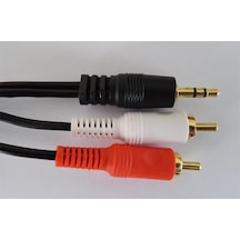 1.5 Metre Stereo Lale Kablo Stereo To 2 Rca Kaliteli Aux Kablo