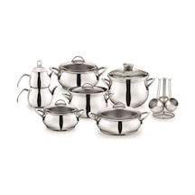 Schafer Alia 18 Parça Çelik Çeyiz Seti Gümüş