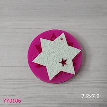 Yy0106 Desenli Yıldız Boşluklu Yıldız Silikon Kalıp