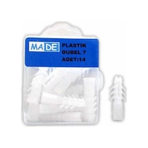 Plastik Dubel 7mm 1 Kutu:14 Adet St-02