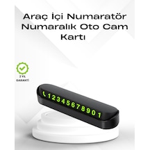 Fosforlu Işıltı İle Araç İçi Telefon Numaratörü Güvenli Parkın Anahtarı - Sarı