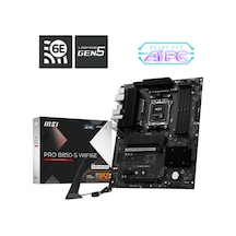 Msı Pro B850-s Wıfı6e Ddr5 Amd B850 Am5 Soket Ddr5 8200+ Oc Mhz Aaaa11msı0038