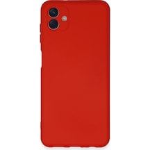 Newface - 329 - Samsung Galaxy A04e Kılıf Nano İçi Kadife Silikon - Edntrend - - Kırmızı