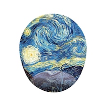 Yıldızlı Gece Van Gogh Bilek Destekli Oval Mousepad