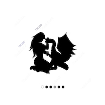 Ejderhasını Sevenkadın Sticker 18Cm