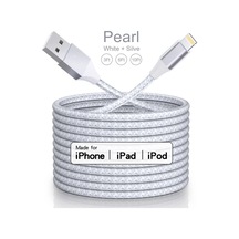 Willowhaven Siyah Kırmızı 3m Nylon Örgülü Hızlı Şarj Lightning Kablo İphone Uyumlu 14 13 12 11 X 8 7 6 5 Se