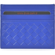 Ziya, Unisex Hakiki Deri Kartlık 1539852z05 Saks Mavi 1539852z05 651 Saks Mavi