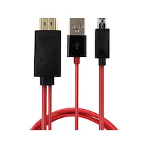 Oem Galaxy Uyumlu S4 1080P Usb Mhl To Hdmi Hd Tv Adaptor Av Cablo Mobile