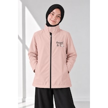 Angel&co. Girls Clothing Kız Çocuk Su Rüzgar Korumalı Yağmurluk Açık Somon - 786538579 Açık Somon