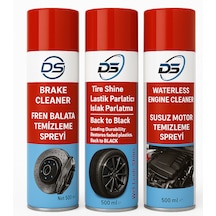 Susuz Motor Temizleyici + Lastik Parlatıcı + Fren Balata Spreyi