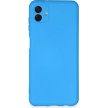 Ilkeshop Newface Samsung Galaxy Uyumlu A04e Kılıf Nano İçi Kadife Silikon - Mavi
