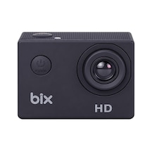 Bix Edge 720p Hd 5mp Su Geçirmez Aksiyon Kamerası Motosiklet Bisiklet Kask Ve Su Altı Kamerası Siyah