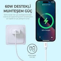 Bx-ıp02uc Type-c To Lightning Data Ve Şarj Kablosu Beyaz 1.20 Metre