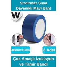 Sızdırmaz Suya Dayanıklı Mavi Renk Çok Amaçlı Tamir Ve İzolasyon Bandı 10m 3 Adet