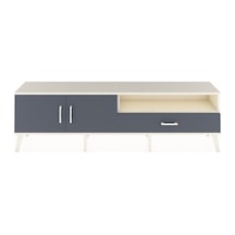 Arges Tv Ünitesi 2 Raflı Tek Çekmeceli 2 Kapaklı 176x30x51 Aytaşı-antrasit/antrasit Antrasıt/antrasıt