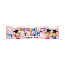 Mezuniyet Pankartı-4- 75x300 Cm Tek Ebat