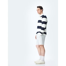 Koton Regular Fit Cepli Mini Beli Bağcıklı Şort Gri 5sam40011mk Gri