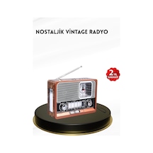 Nostaljik Radyo Şık Dekoratif Tasarım Ve Güvenli 2 Yıl Garanti