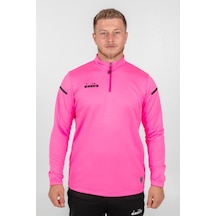Diadora Alto 25 Antrenman Eşofmanı Tek Üst Pembe