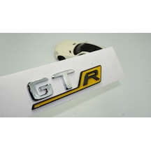 Dk Benz Gt R Sarı Krom Abs 3m 3d Bagaj Logo Amblem