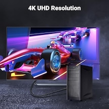 4k Displayport Hdmı Dönüştürücü Kablo, Siyah, 2 Metre