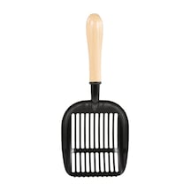 Mufunye Alüminyum Alaşımlı İçi Boş Kedi Kumu Kepçesi Uzun Saplı Kum Küreği Eleği Evcil Hayvan Temizlik Aleti