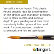 Original Gold Paint Brush-round, Size: 12