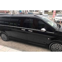 Mercedes Vito-W447 Krom Cam Alt Çıtaları 8 Parça Tek Sürgülü L3