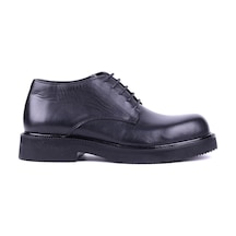 Shoetyle - Hakiki Deri Siyah Renk Kısa Erkek Bot - 666-58-04-1458 Siyah