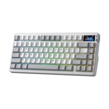 Aula Nova75 Mekanik Rgb Klavye Tkl Star Vector Switch Tri Mode Kablosuz Makrolu Hot Swap Gaming Oyuncu Klavyesi Gri