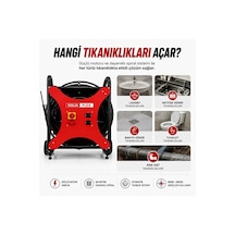 Ninjaflex Pro Profesyonel Gider Açma Makinesi 20 Metre Otomatik Tamburlu 1400 Watt El Kumandalı