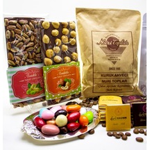 Dark Brown Tadım Çikolata ve Kahve Paketi 4'lü Tanışma Seti 700 G