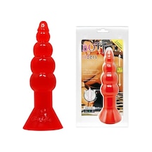 Hızlı Express Baile Boğumlu 17 Cm Silikon Anal Plug Vantuzlu Anal Tıkaç Dildo