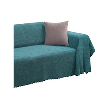 Premium Koltuk Örtüsü 175x350 Xlarge Gramajlı Jakarlı Şönil Turkuaz Kanepe Örtüsü Kaymaz Diğer