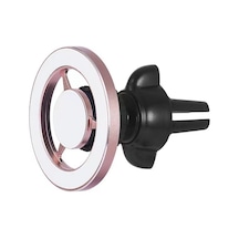 Cbtx Global Klz-kb100 İphone 12-14 Serisi İçin Araç Manyetik Telefon Tutucu Desteği 360 Derece Dönen - Gül Altın