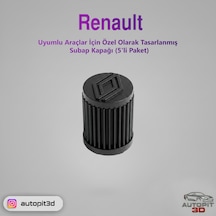 Renault Araçlar İçin Özel Olarak Tasarlanmış Lastik Subap Kapağı 5'li Paket