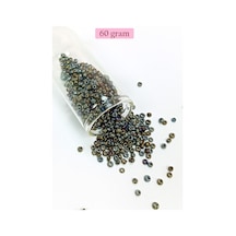 Dökme Cam Kum Boncuk 8/0 3 Mm - 60 Gram - Alacalı Renk - Bnc192