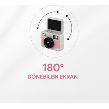 Büro Ev Ofis Güvenliği İçin Flashlı Dönen Ekran Mini Retro Kamera