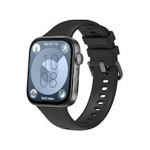 Butam Bilişim Huawei Watch Fit 3 Band Serisi Klasik Kordon Silikon Strap Kayış-siyah