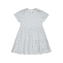 Civil Girls Papatya Desenli 10-13 Yaş Elbise - Ekru