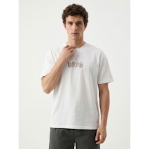 LOFT Loose Fit Erkek Tshirt K.kol Lf2042857 Q1.v1 Beyaz