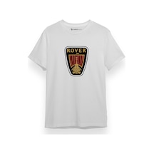 Vikings Rover Amblem Beyaz Kısa Kol Erkek Tshirt 001