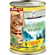 Dr.Chef Tahılsız Tavuklu Konserve Yetişkin Kedi Maması 24 x 415 G