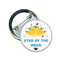 20 Adet - Panayırı Star Of The Week Öğrenci Rozeti Çok Renkli