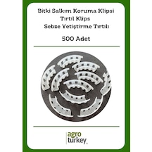 Agro Turkey  Bitki Salkım Koruma Klipsi - Tırtıl Klips - Sebze Yetiştirme Tırtılı (Tırtıl - Makarna) - 500 Adet