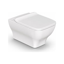 Dura Bagno Petra Kare Asma Klozet Rimless 54 Cm Yavaş Kapanır Kapak Dahil Beyaz Dbo.36.01.03.01
