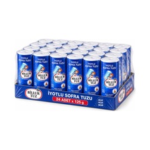 Billur Tuz 125 Gr Tuzluklu Karton Piknik Boy X 24 Adet