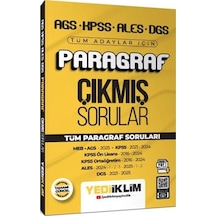 Ags Kpss Ales Dgs Tüm Adaylar İçin Paragraf Tamamı Pdf Çözümlü...