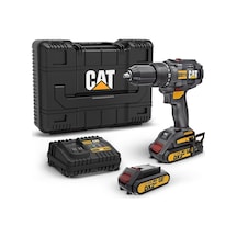 Cat Dx11 18volt/2.0ah Li-ion Çift Akülü Kömürsüz Profesyonel Şarjlı Matkap
