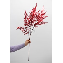 Yapay Retro Uzun Eğrelti Dalı 100 Cm Bordo